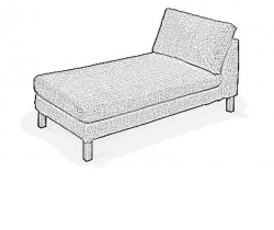cover for Karlstad chaise lounge