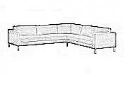 cover for Karlstad corner sofa - left