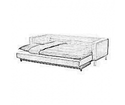 cover for Karlstad three seater bed sofa